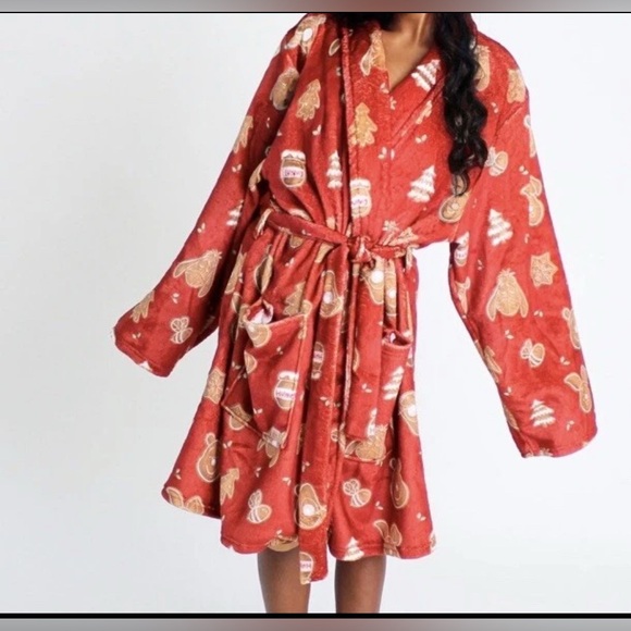 Disney Winnie the Pooh Gingerbread Sherpa-Lined Robe (2XL/3XL) - Picture 2 of 8